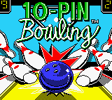 10 Pin Bowling title screen for GameBoy Color
